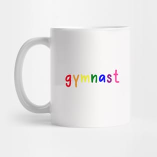 gymnast (rainbow lower case) Mug